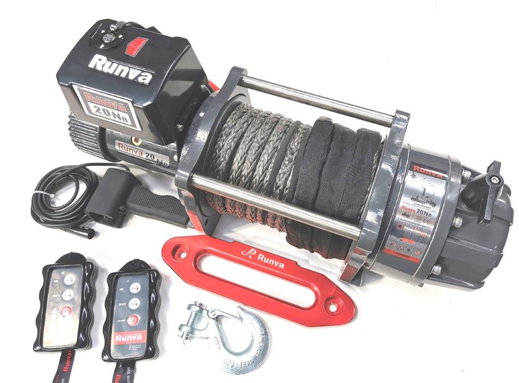 RUNVA  EWB SR 9070 (kg)  12V / IP67 / Funk /Radio control + Synthetic Rope + IP67 Waterproof